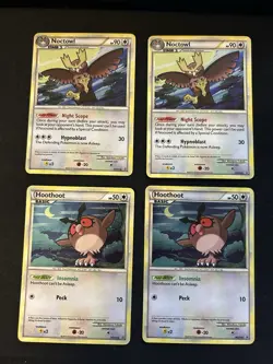 Noctowl And Hoothoot Promos Lot HGSS06 HGSS05 Pokemon TCG - Image 1
