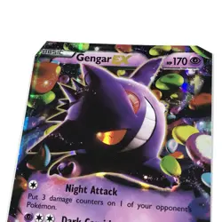 Pokemon Company Gengar EX 34/119 XY Phantom Forces Ultra Rare Holo DAMAGED - Image 2