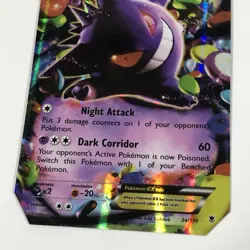 Pokemon Company Gengar EX 34/119 XY Phantom Forces Ultra Rare Holo DAMAGED - Image 3
