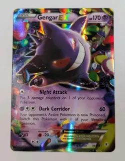 Pokemon Gengar EX 34/119 Phantom Forces Ultra Rare Holo NM 2014 - Image 3