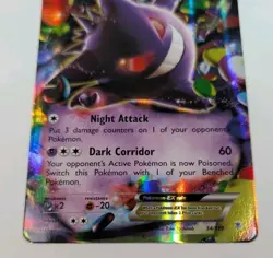 Pokemon Gengar EX 34/119 Phantom Forces Ultra Rare Holo NM 2014 - Image 4