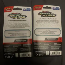 POKEMON TCG JOURNEY TOGETHER Checklane blisters ENGLISH promo Set Yama Scraggy - Image 2