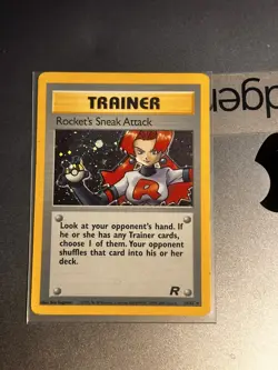 Pokemon Team Rocket TCG Rocket's Sneak Attack Holo Card 16/82 - Image 1