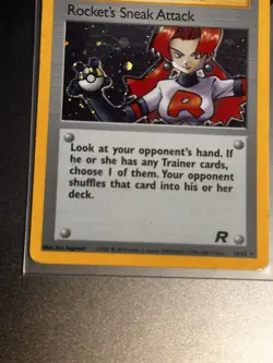 Pokemon Team Rocket TCG Rocket's Sneak Attack Holo Card 16/82 - Image 4