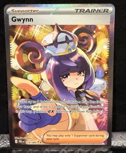 Pokemon TCG Gwynn 119/084 Pitch Black Spec Illust Rare SIR Full Art Holo 2026 EN - Image 1