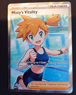 Pokemon TCG Misty's Vitality 111/084 PBL Pitch Black Ultra Rare Full Art EN - Image 1