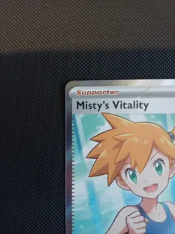 Pokemon TCG Misty's Vitality 111/084 PBL Pitch Black Ultra Rare Full Art EN - Image 3