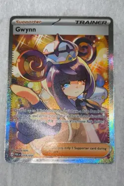 Pokemon TCG Gwynn 119/084 Pitch Black Ultra Rare Full Art SIR Holo English NM - Image 1