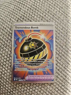 Tremendous Bomb 113/084 | Pitch Black | Full Art Pokemon TCG Trainer Card - Image 1