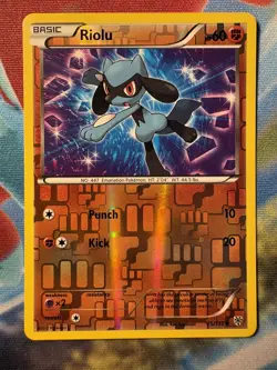 Pokemon Card Riolu (75) Reverse Holo LP Plasma Storm 75/135 - Image 1