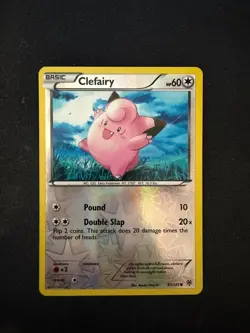 Clefairy 97/135 Common Plasma Storm Pokemon Reverse Holo Lightly Played - Image 1