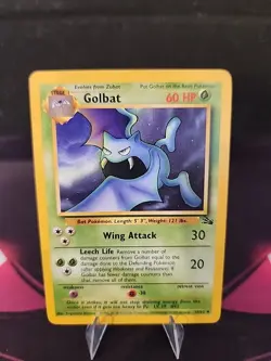 Golbat 34/62 Pokemon TCG Fossil Unlimited Non Holo LP - Image 1