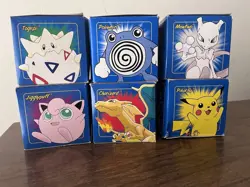 Pokemon 1999 Burger King Complete Set of 6 23K Gold Plated Cards Balls - Image 1