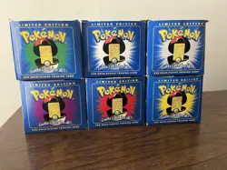 Pokemon 1999 Burger King Complete Set of 6 23K Gold Plated Cards Balls - Image 2