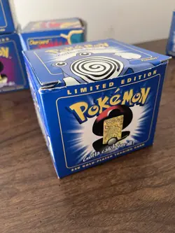 Pokemon 1999 Burger King Complete Set of 6 23K Gold Plated Cards Balls - Image 5