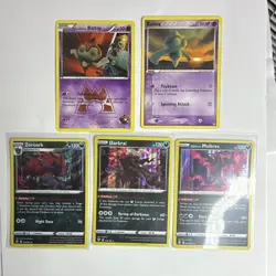 Vintage Pokemon TCG 5 Card Lot Baltoy x2 Zoroark Darkrai Galarian Moltres Holo - Image 1