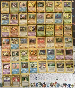 Vintage WOTC Pokemon Gym Heroes & Challenge 51 Card Lot, Holo, Erika, Blaine - Image 1