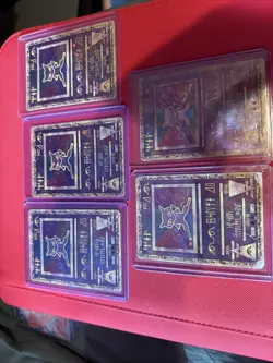 Pokemon Trading Card Game Raw HP Anicent Mews X5 Bundle Lot - Image 1