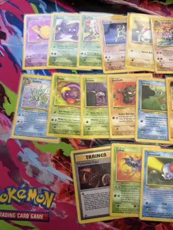 Pokemon Fossil/Team Rocket Set Common Uncommon MP-HP Played Vintage Card Lot - Image 2