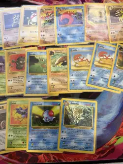 Pokemon Fossil/Team Rocket Set Common Uncommon MP-HP Played Vintage Card Lot - Image 3