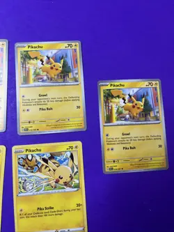 Five (5) Pikachu Card Lot - Pokemon TCG - Image 3