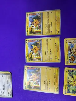 Five (5) Pikachu Card Lot - Pokemon TCG - Image 4