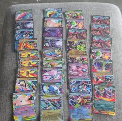 Pokemon TCG Mixed EX Holo Card Lot 53 Cards English Gangar Lucario - Image 1