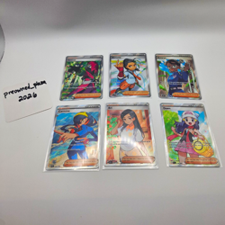 Pokemon TCG Trainer Full Art Holo 6 Card Lot Nemona Amarys Dawn Eri Carmine - Image 1