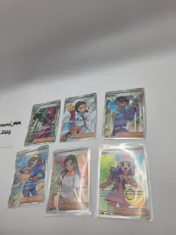 Pokemon TCG Trainer Full Art Holo 6 Card Lot Nemona Amarys Dawn Eri Carmine - Image 2