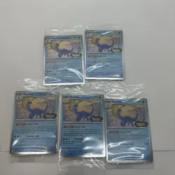 Aurorus Pokemon TCG Perfect Order Stamped Promo Card 024/088 Sealed - Lot Of 5 - Image 2