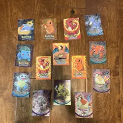 Pokemon Vintage 1998 Topps TV Animation Edition Mixed 14 Card Lot Charizard - Image 1
