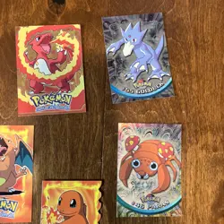 Pokemon Vintage 1998 Topps TV Animation Edition Mixed 14 Card Lot Charizard - Image 3