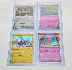 Pokemon TCG Pitch Black Stamped Pre Release Reverse Holo 4-Card Lot - Image 1