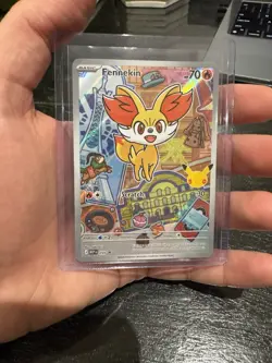 Pokemon First partner illustration series 3 Fennekin Froakie Chespin 3 Card Lot - Image 2