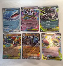 Pokemon TCG 7-Card Holo Lot EX Pitch Black incl Wailord ex Rampardos - Image 1