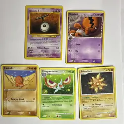 Vintage Pokemon TCG 5 Card Lot Unown Trapinch Masquerain Solrock English - Image 1