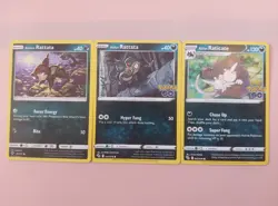 Pokemon TCG Rattata Raticate 10 Card Lot inc Alolan & Team Rocket. MixedLanguage - Image 3