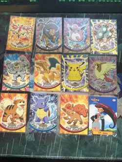 Topps Pokemon Tv Animation 1999 Trading Card Lot - 12 Cards - Image 1