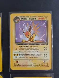 Pokemon TCG Team Rocket 4-Card Lot Eevee, Dark Jolteon/Vaporeon/Flareon NM/LP - Image 3