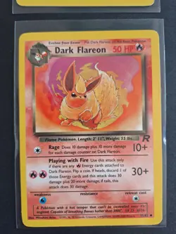 Pokemon TCG Team Rocket 4-Card Lot Eevee, Dark Jolteon/Vaporeon/Flareon NM/LP - Image 5