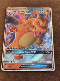 Pokemon TCG Charizard GX SM211 Black Star Promo Card Near Mint Condition - Image 1