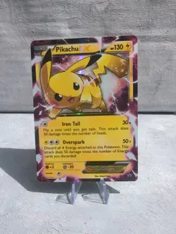 Pikachu EX XY84 Holo Promo Card XY Pokemon TCG English 2015 - Image 1