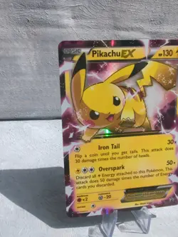 Pikachu EX XY84 Holo Promo Card XY Pokemon TCG English 2015 - Image 2