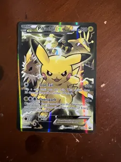 Pikachu EX XY124 XY Holo XY promo english pokemon card - Image 1