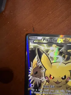 Pikachu EX XY124 XY Holo XY promo english pokemon card - Image 2