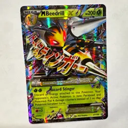 Pokemon M Beedrill EX XY158 XY Holo Promo 200 HP English Mega Card - Image 1