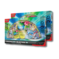Set Of 2 Pokemon TGC Venusaur ex and Blastoise ex Premium Collection GameStop EX - Image 1