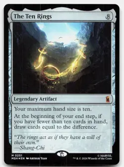 The Ten Rings (Foil) - NM Near Mint - MSH Marvel Super Heroes # 251 - MTG Magic - Image 1