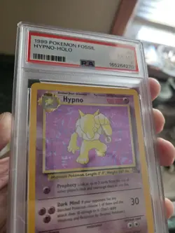 PSA 6 1999 POKEMON FOSSIL HYPNO-HOLO 8 VINTAGE NEW CERT - Image 3
