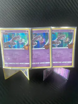 Nintendo Pokemon TCG Mewtwo Holo Card Lot English 3x Standard Psychic - Image 1